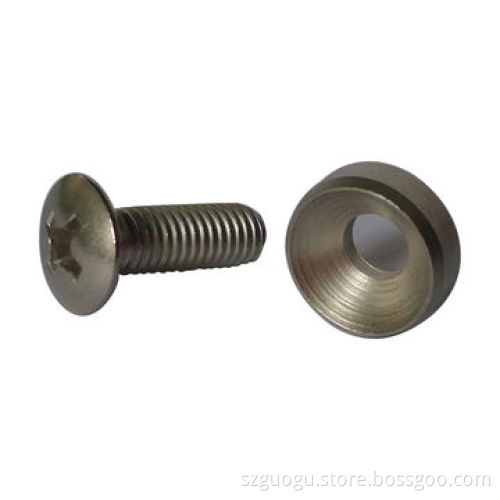 Oval Head Combination Screws, Made of Stainless Steel